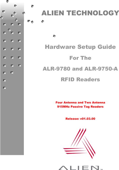 alien rfid reader alr-9780|Users Guide for RFID Readers .